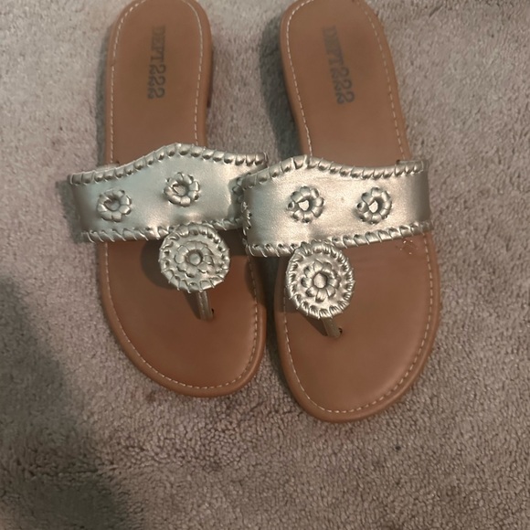 Metallic Gold Sandals - Picture 2 of 2